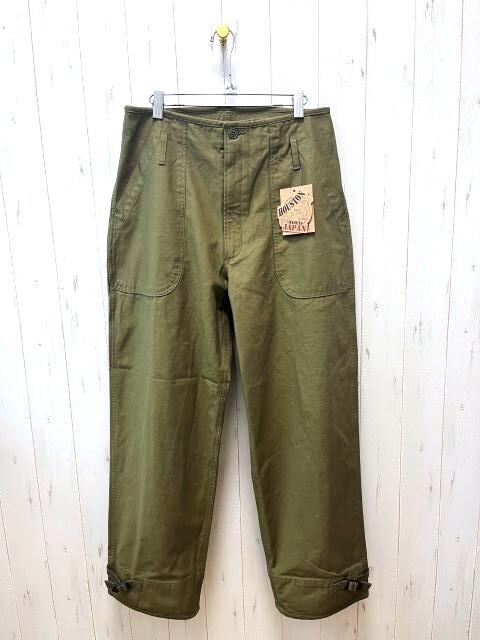 HOUSTON /A-2 DECK PANTS -LIGHT type/裏地無し