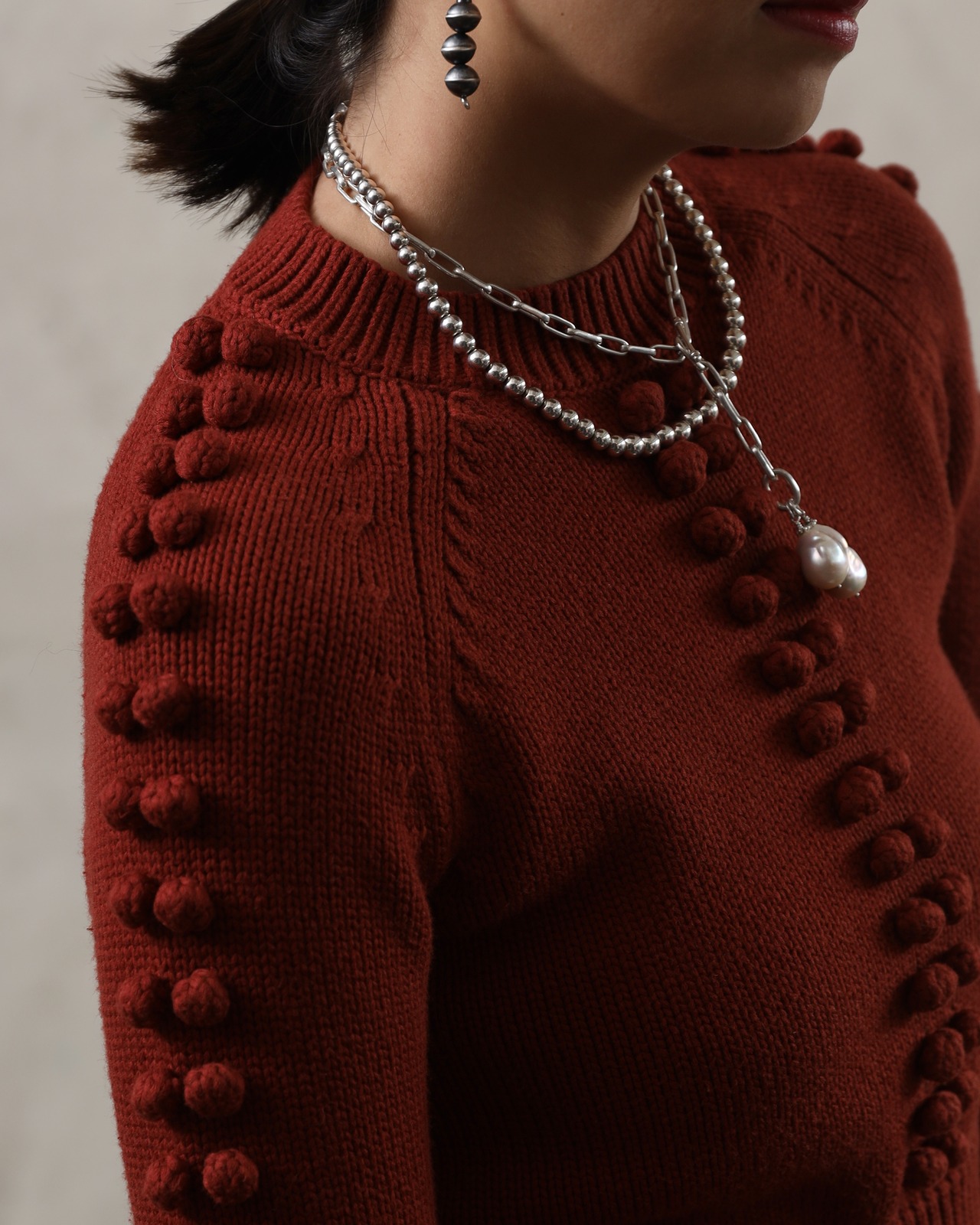 Chloe / Pom Pom Knit