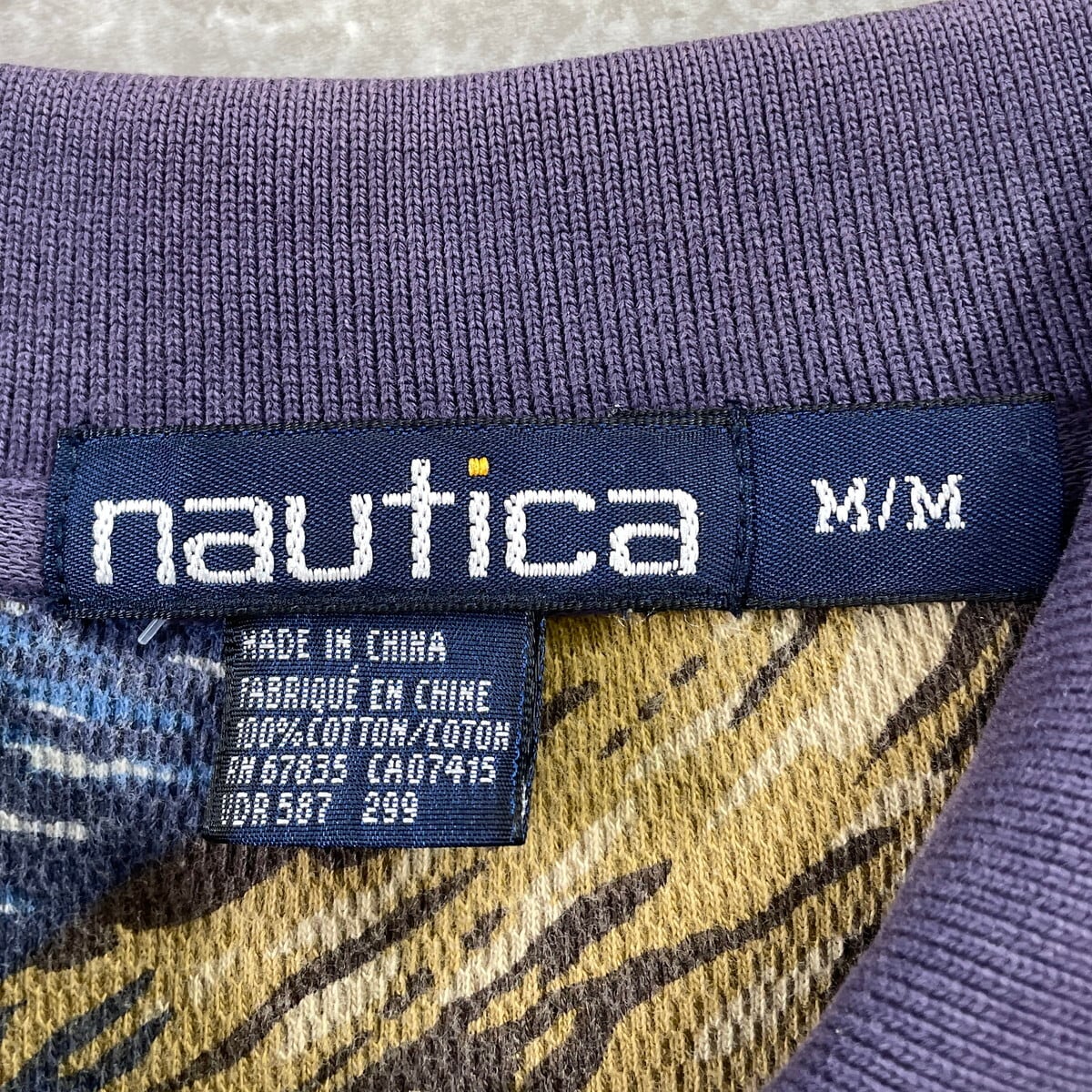 90年代 nautica ノーティカ 総柄 ポロシャツ ボタニカル柄 メンズXL