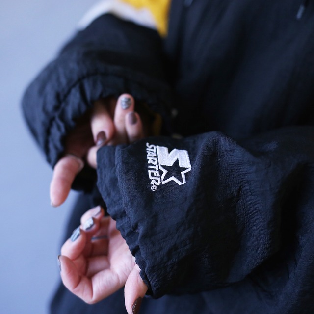 "STARTER×NFL" steelers good coloring over silhouette nylon anorak