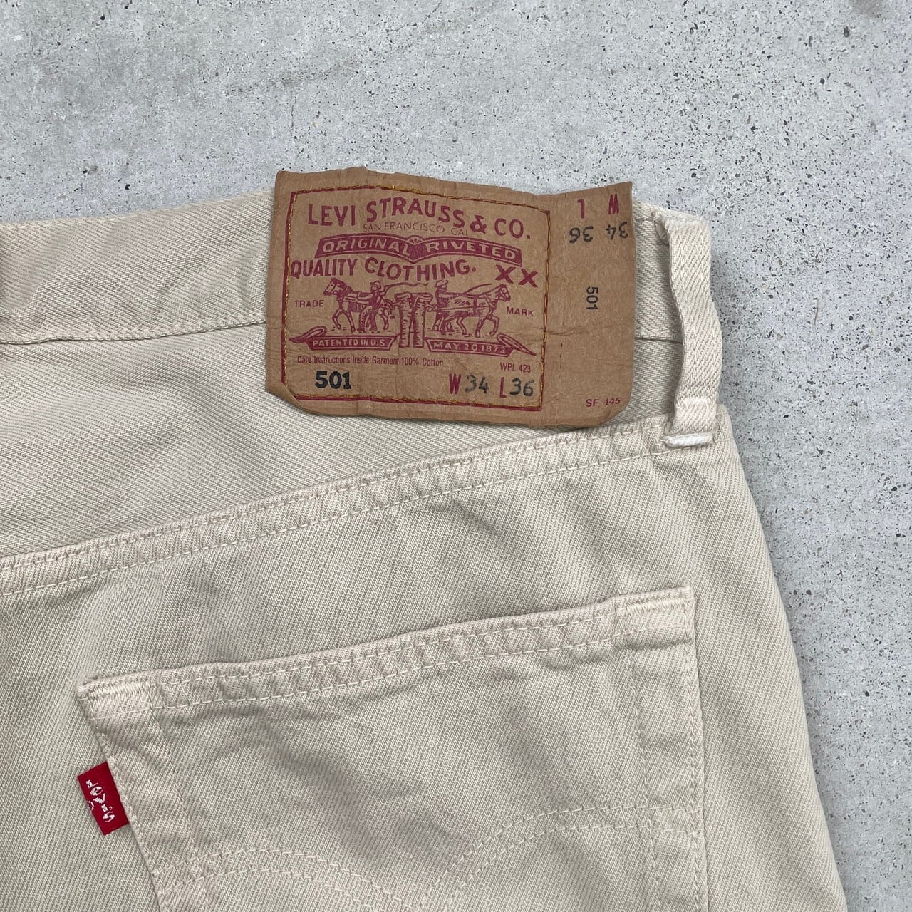 90年代 フランス製 Levi's ユーロリーバイス 501 カラーデニムパンツ