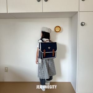 【jejeunosity】ランダムチェックエプロンドレス  JUNIORサイズ 130〜140cm 240215je