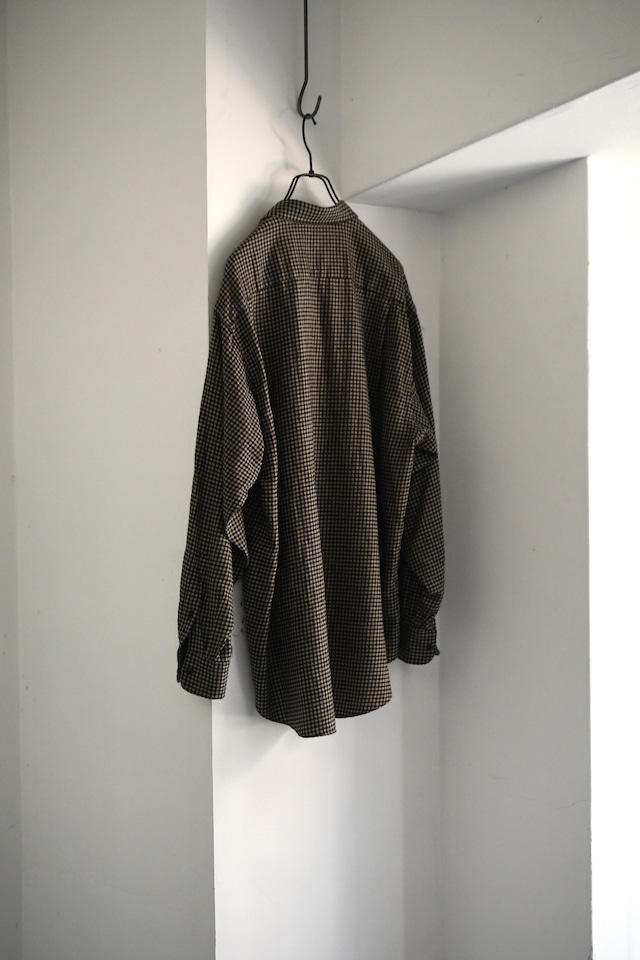 BAUTH / COTTON WOOL CHECK SHIRTS (BEIGE CHECK)