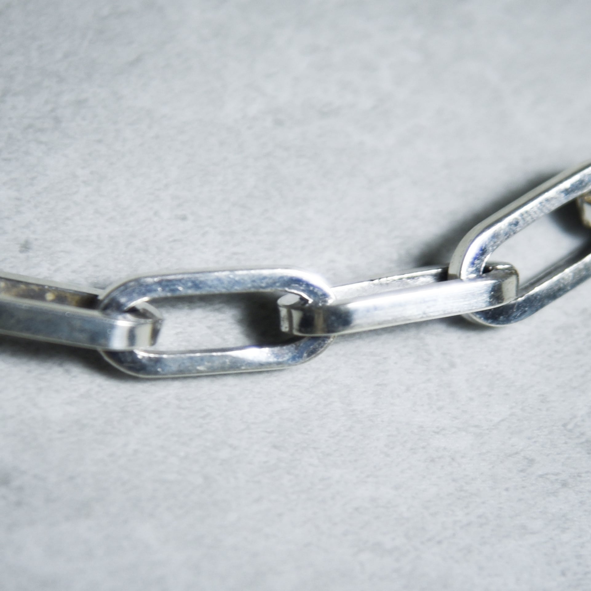 Mexican Jewelry Vintage Silver Oval Chain Bracelet メキシカン