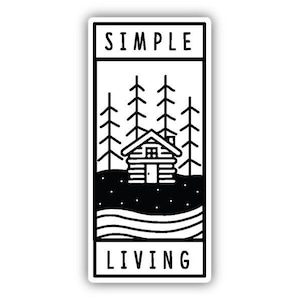 Simple Living Sticker