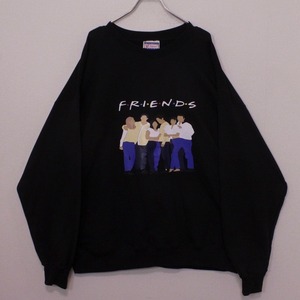 【Caka act2】"FRIENDS" Print Design Loose Sweatshirt