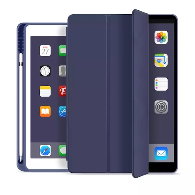 ★送料無料★ iPadケース タブレット カバー  ケース  シンプル おしゃれ ペンシルカバー ペン収納 ipadくすみカラー