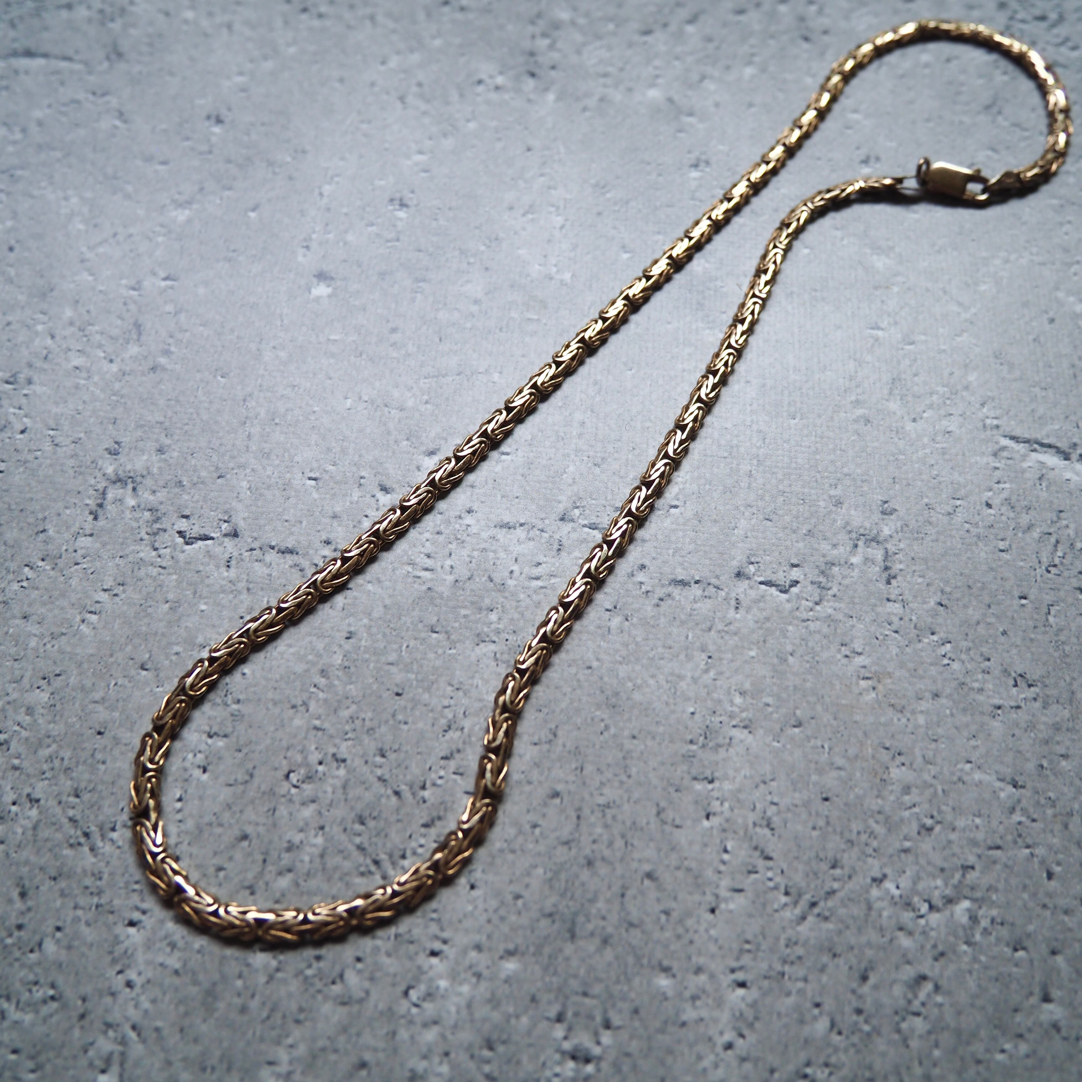 " Made in Italy - Silver 925 " Gold coating vintage Necklace × Bracelet