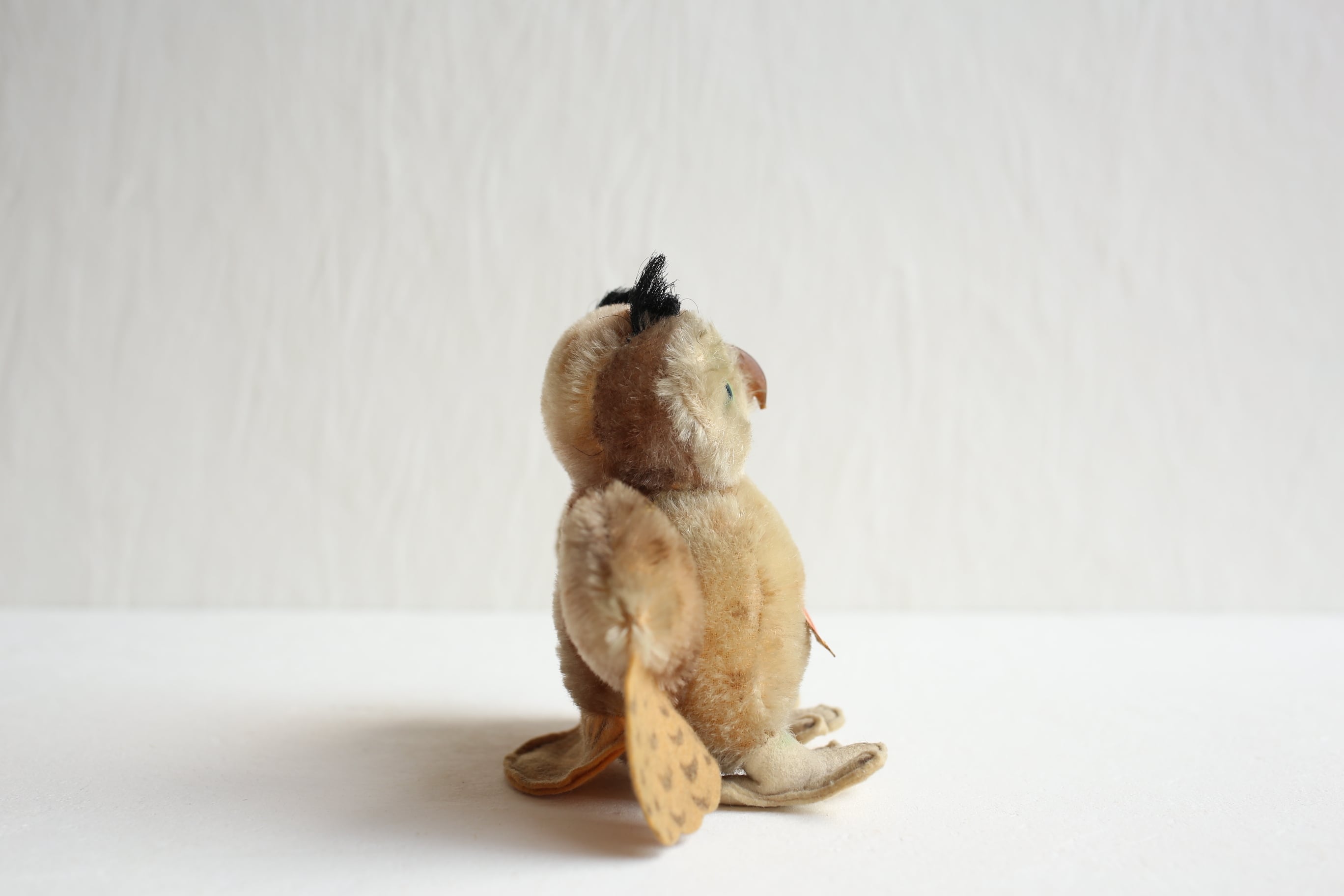 ドイツ ヴィンテージ Steiff フクロウ 『Wittie』14㎝サイズ N-00192