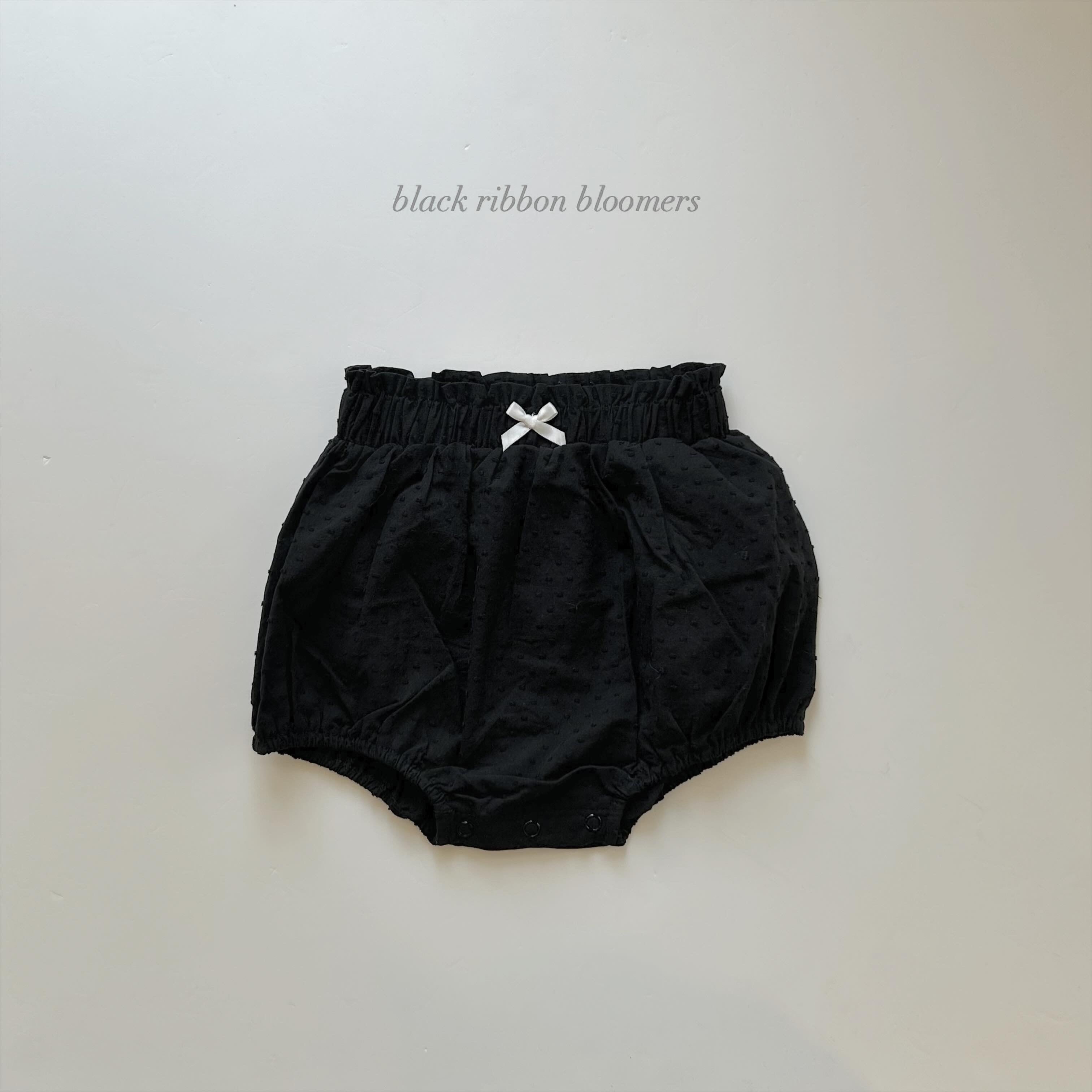black ribbon bloomers