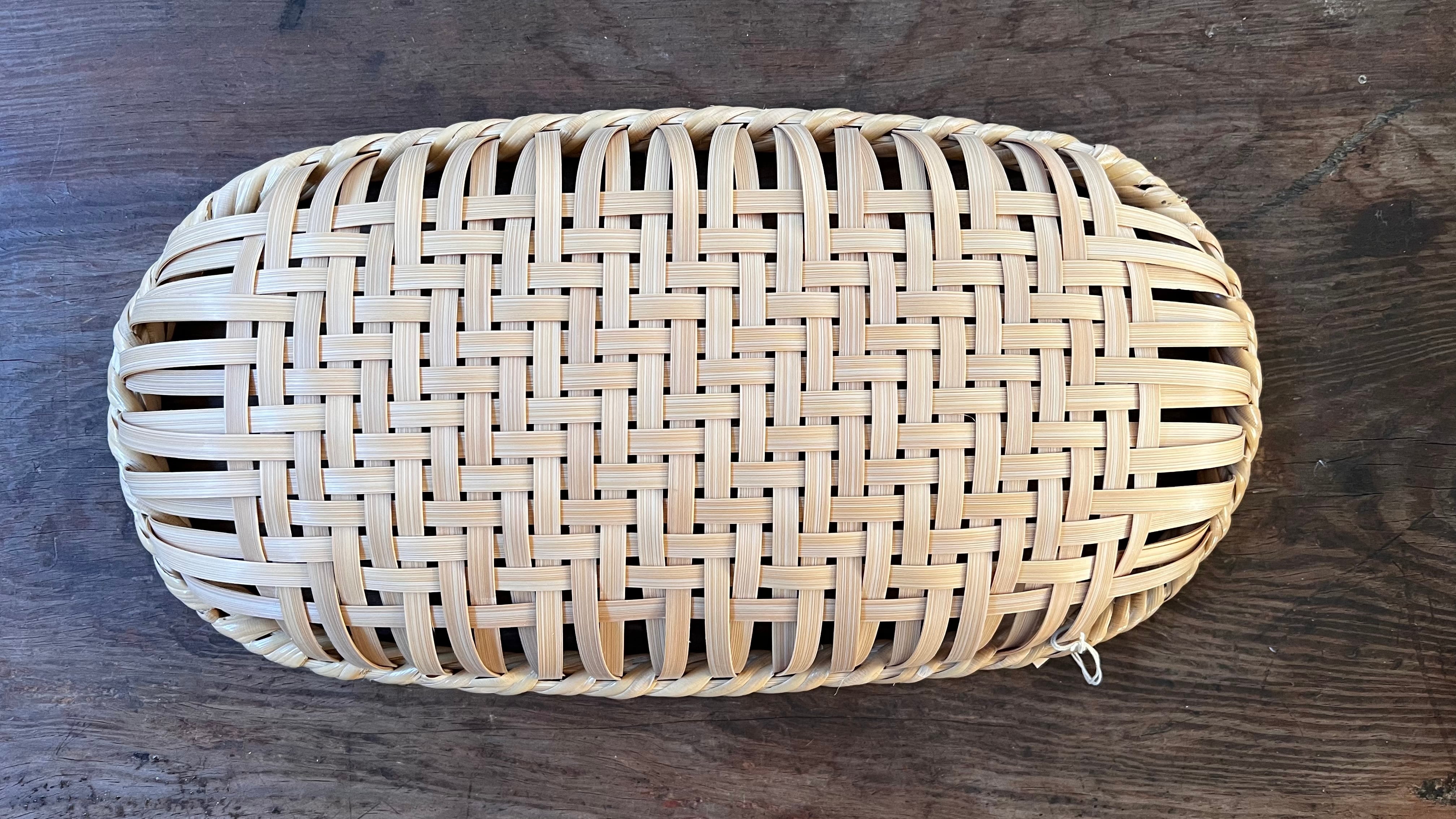 網代編み盛りかご 楕円 大 | 竹聲館公式オンラインストア