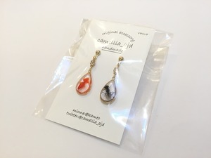 【ピアス変更可能】camellia_ajd 金魚イヤリング
