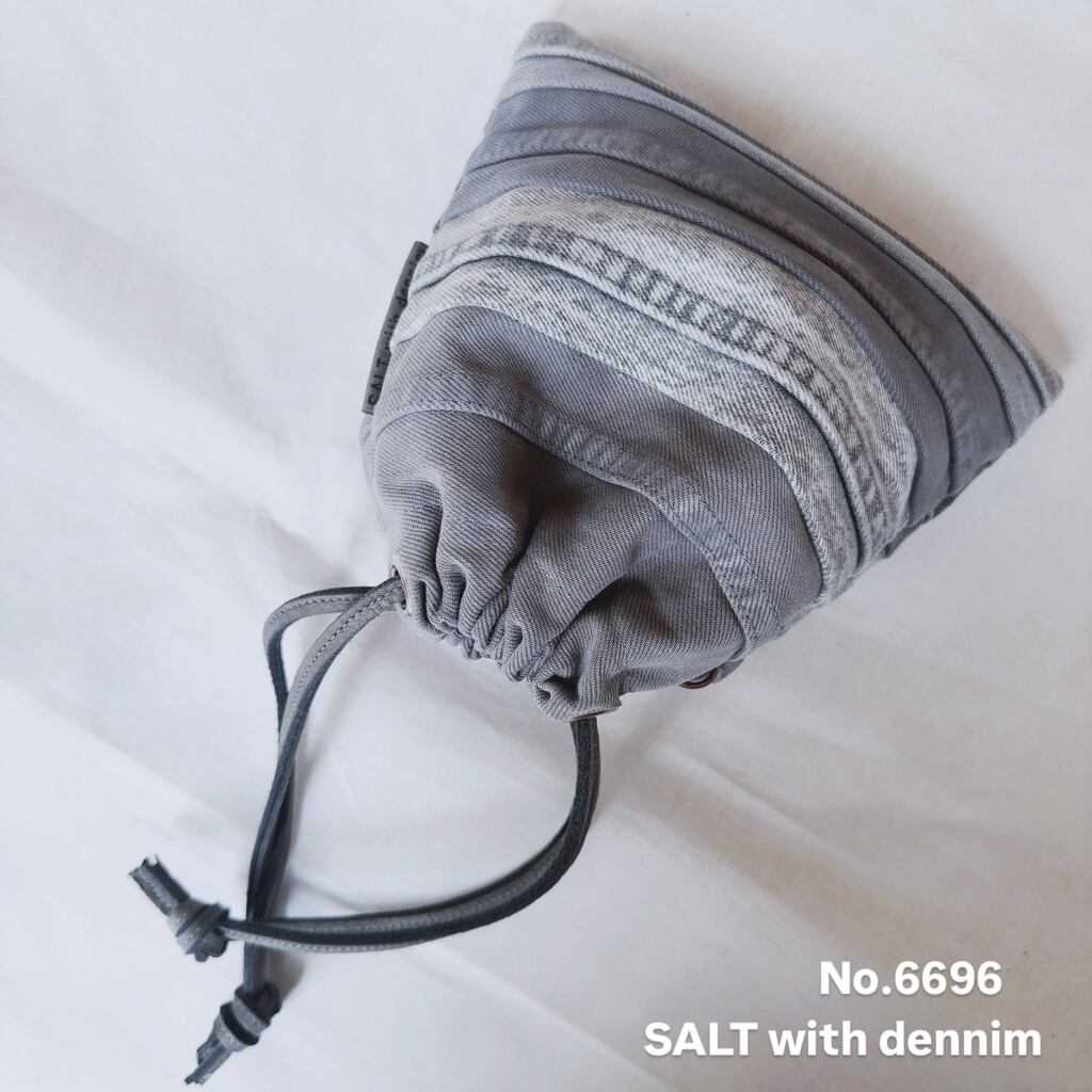 ボーダー巾着mini No.6696