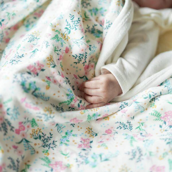 [名入れ無料] Haruulala　出産祝い2点セット(スタイ・ブランケット）花咲く音色