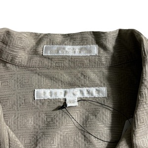 PERRY ELLIS pure silk embroidery shirt