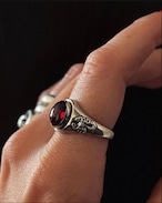 StaceyHareJewellery Scorpion Stone Ring Garnet SilverJewelry accessory Egyptian mythology Selket セルケト神