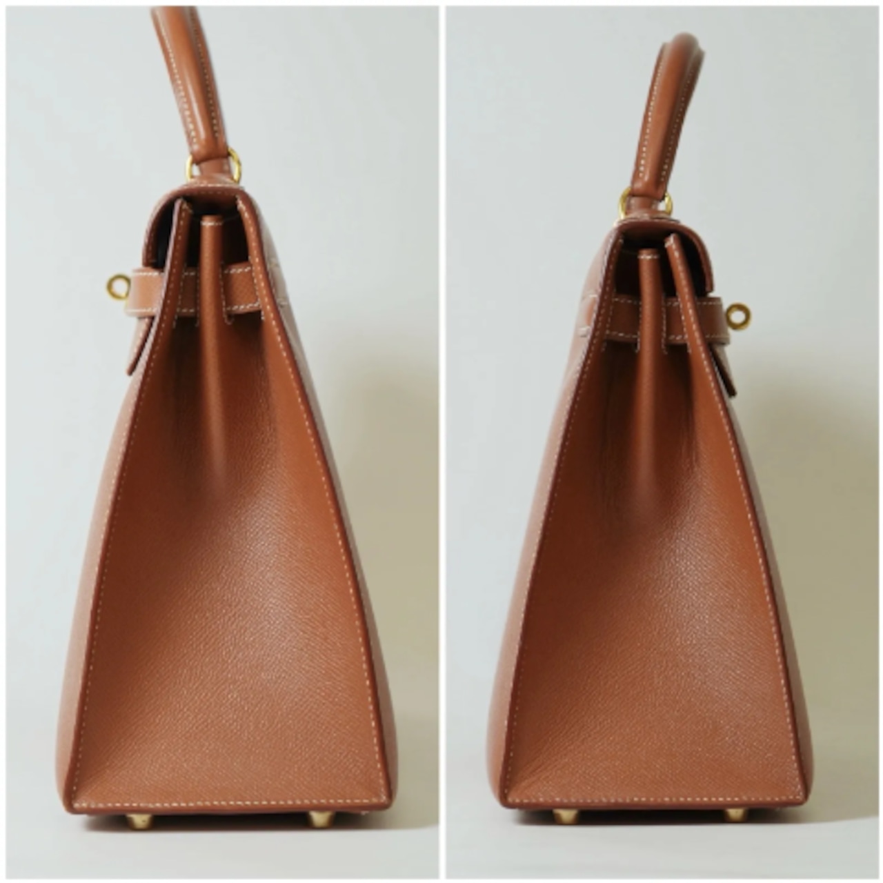 HERMES エルメス ケリー 32 ヴォーエプソン 2WAYハンドバッグ ゴールド ゴールド金具 〇Z:1996年