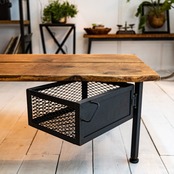 Old oak & Iron low table RANGE