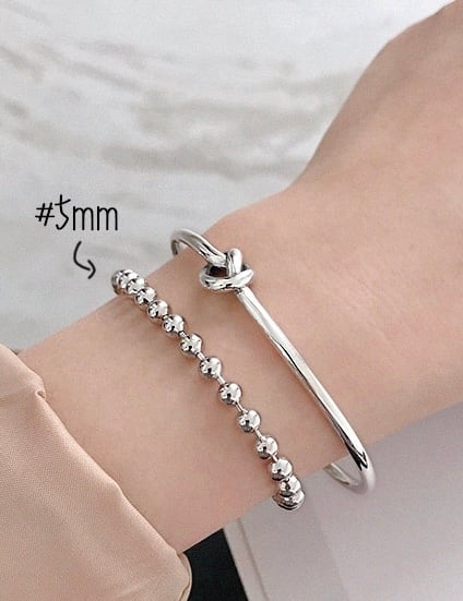 シルバーボールブレスレット S925 | Lune (リュンヌ)