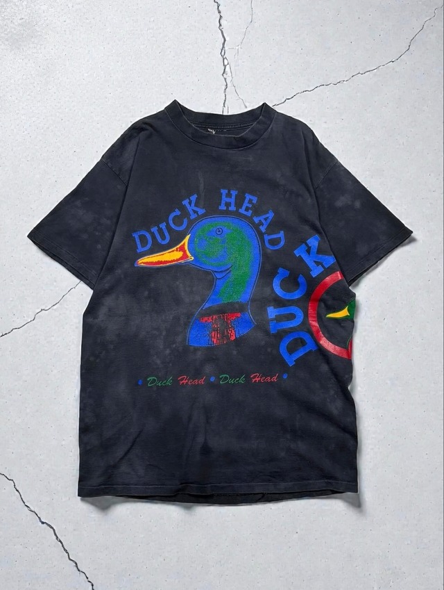 ［90s］Duck Head Sports Oversized Duck Graphic Fade T-Shirt