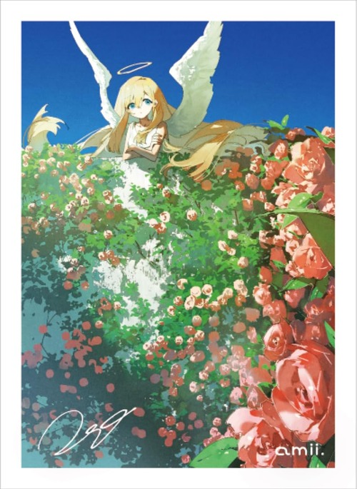 amii. sleeves 《 てんしの庭 》 Art by ぴおてぐ amii. カードスリーブ プロテクター デッキシールド (64枚) アミー あみー