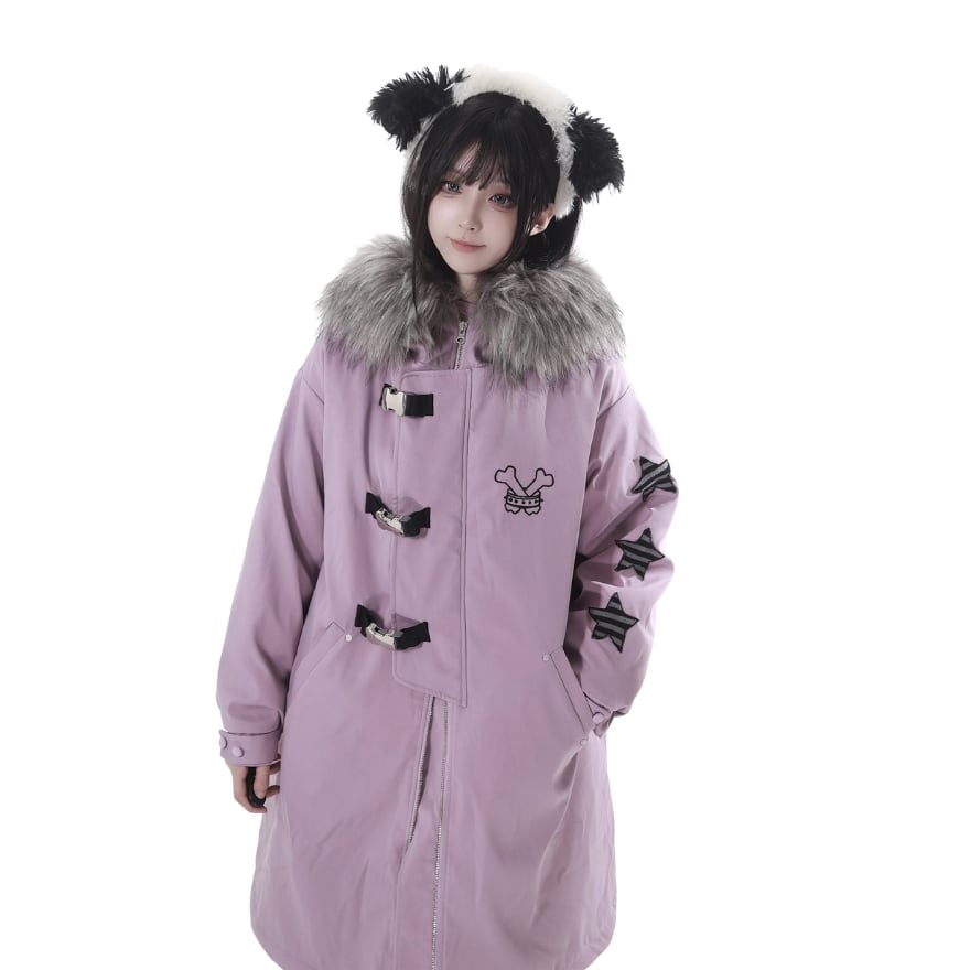 Y2K V系　ベルベット生地モッズコートファー付き アーカイブモッズコート ファー付き 平成 お兄系 V系 y2k ミリタリー