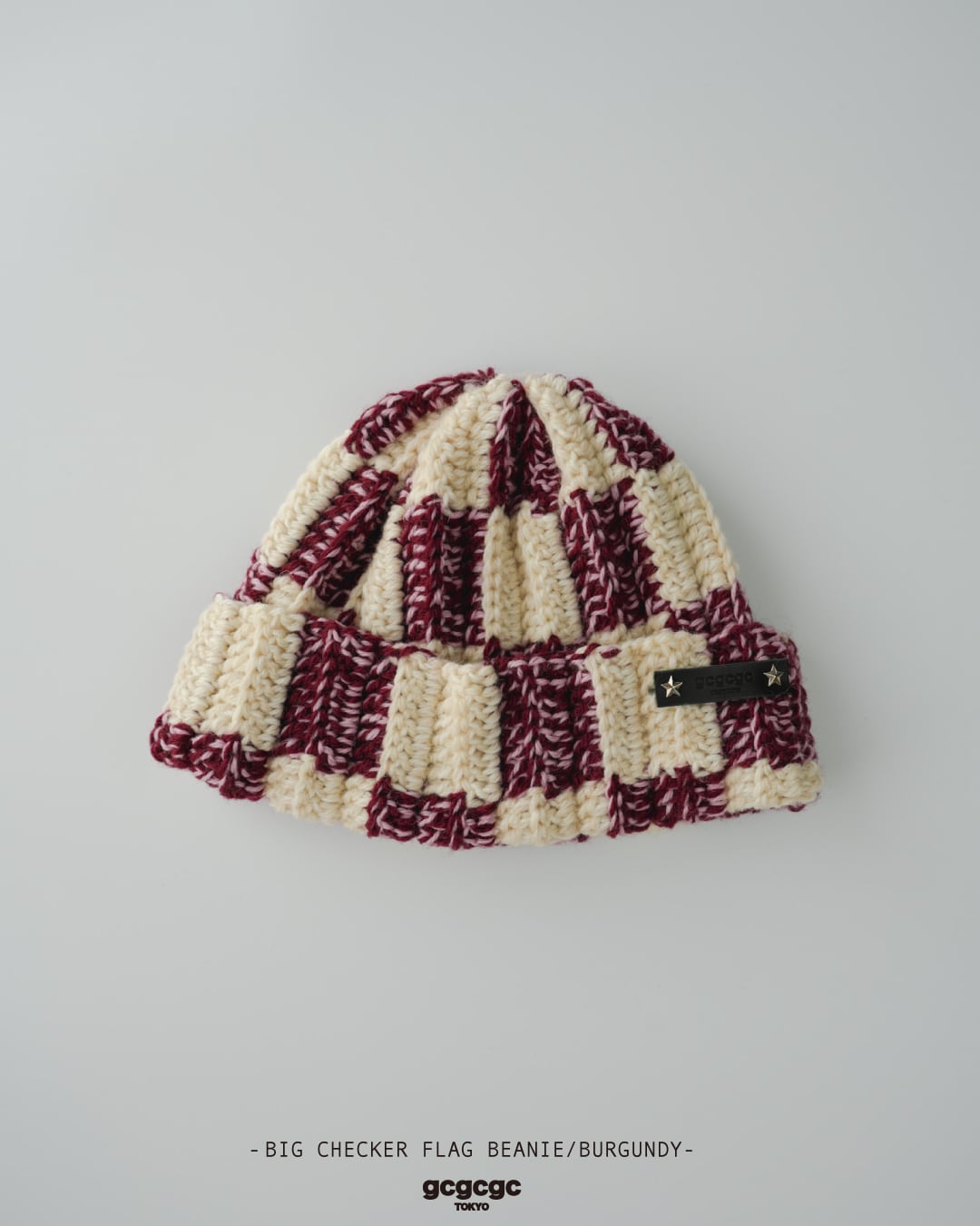 b.Eautiful Mix Checker Beanie 売り切れ済 Mix Checker Beanie【Purple/Blue】 - DOMICILE TOKYO ONLINE SHOP
