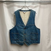 70s USA Dickies　裏ボア　デニムベスト　