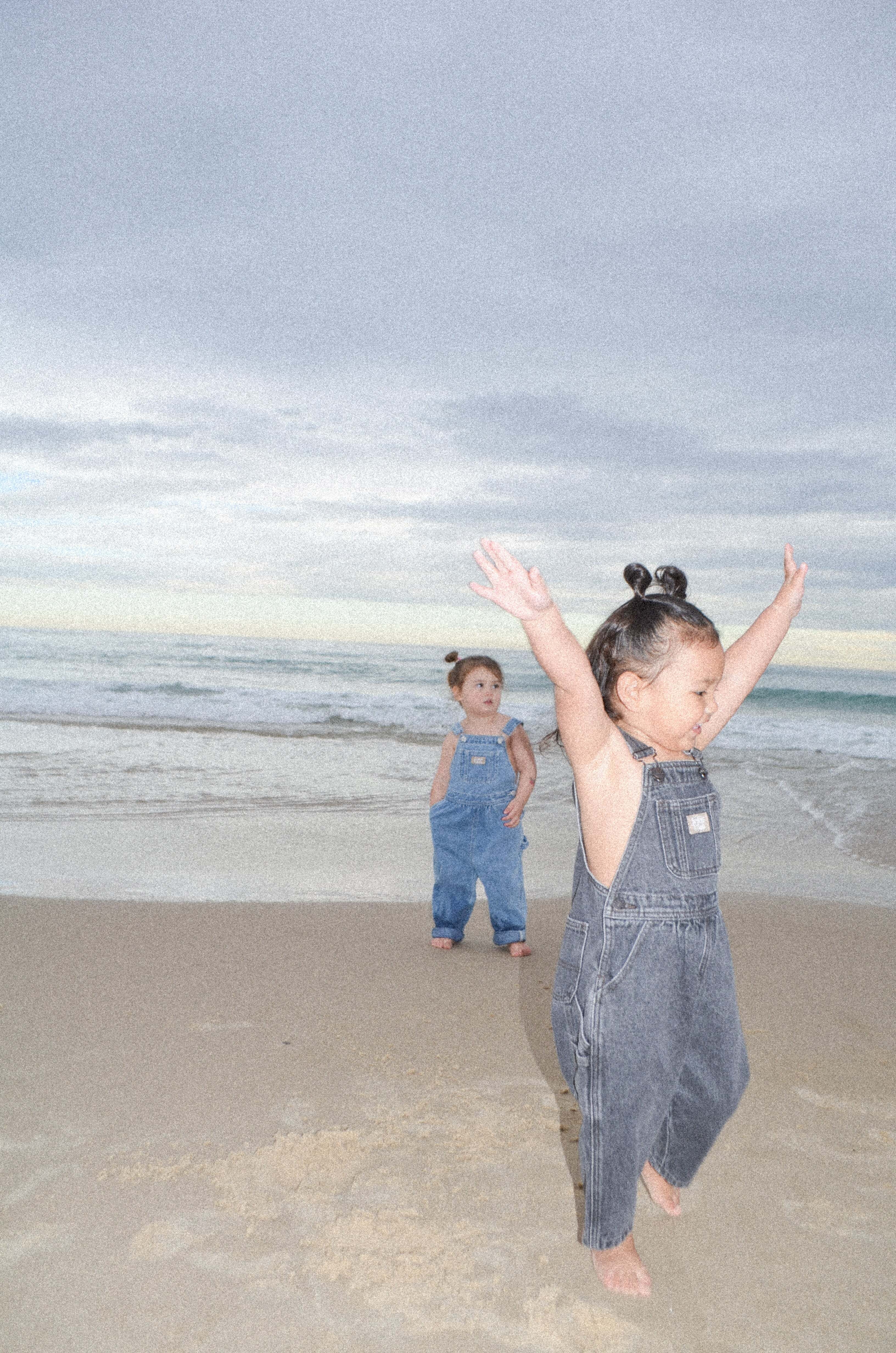 【即納/送料無料】twin collective / Carpenter Overall - Washed Black- / kids