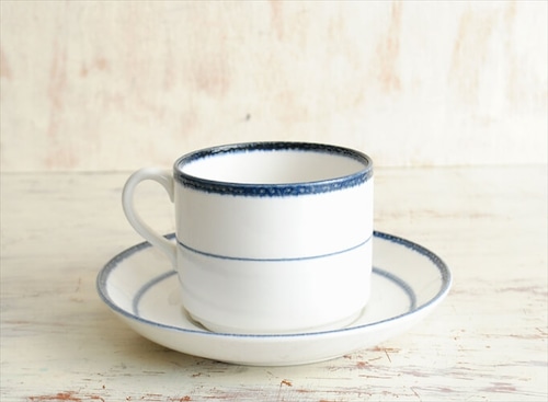 Rorstrand ロールストランド Fjord 大きめ カップ&ソーサー フィヨルド 北欧 食器 ヴィンテージ アンティーク_220301 it1549