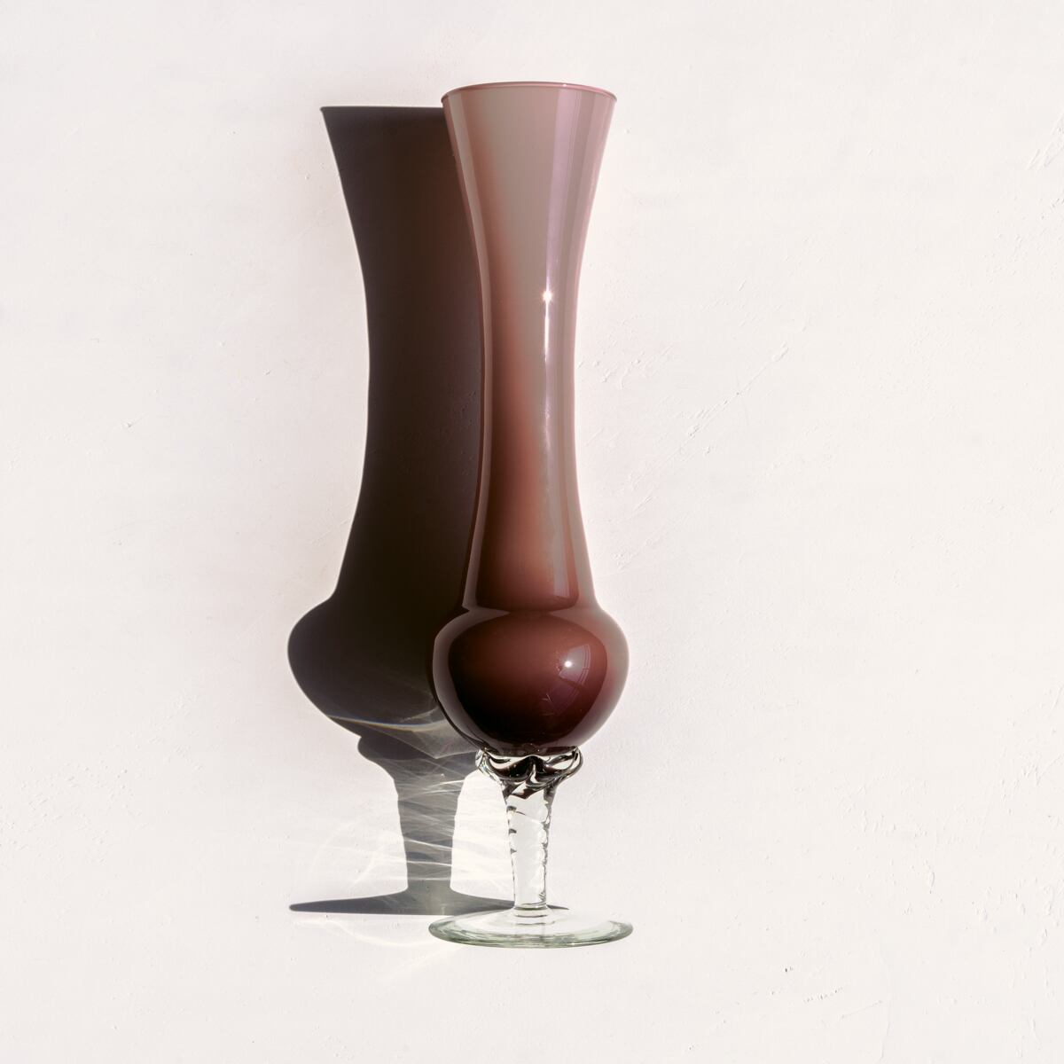 Milky Bordeaux Vase
