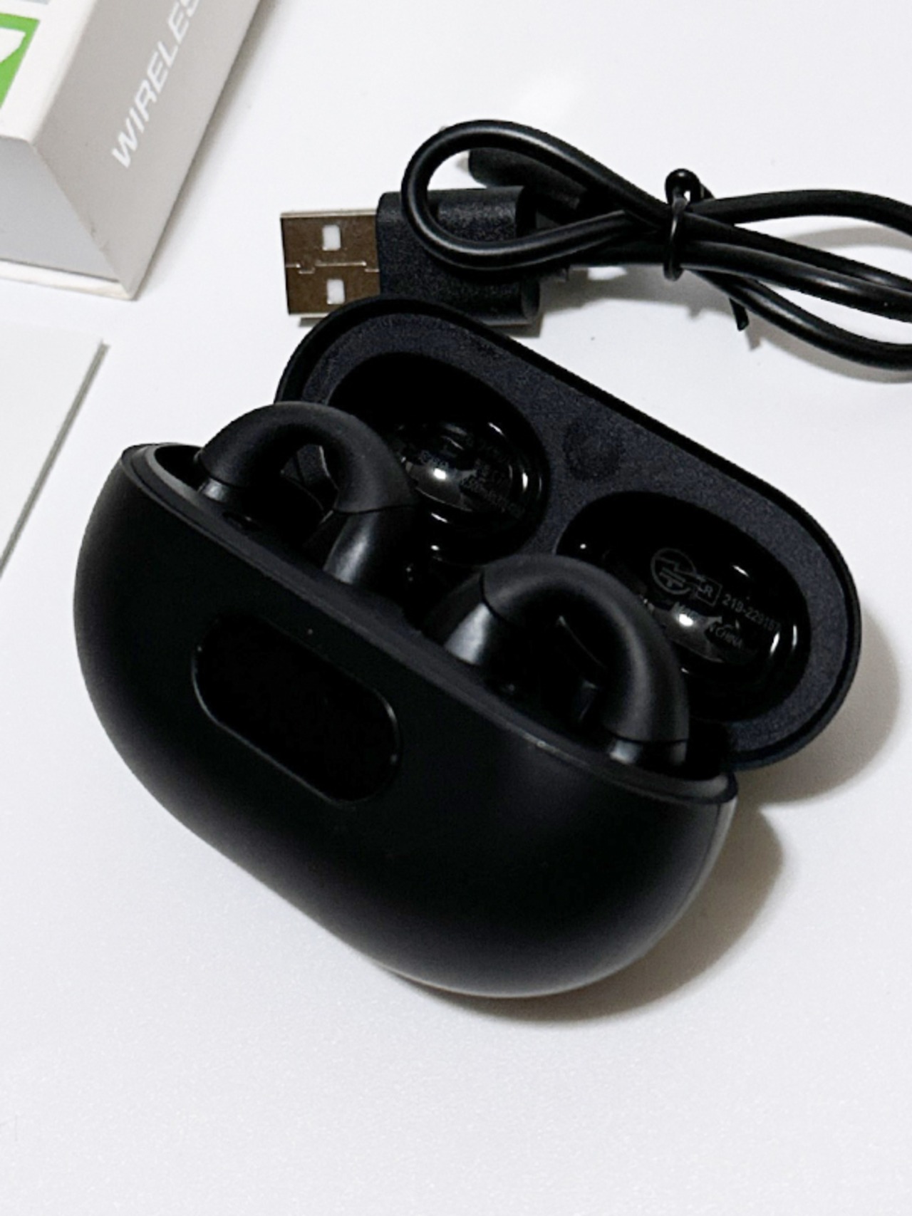 ワイヤレスイヤホン 空気伝導 Bluetooth 5.3 + EDR ENCノイズキャンセリング Hi-Fi音質 最大40時間 マイク 骨伝導