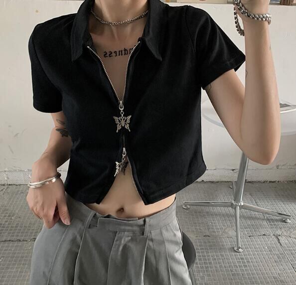 トップス Tシャツ ショート 夏ファッション 半袖 ブラウス レディース