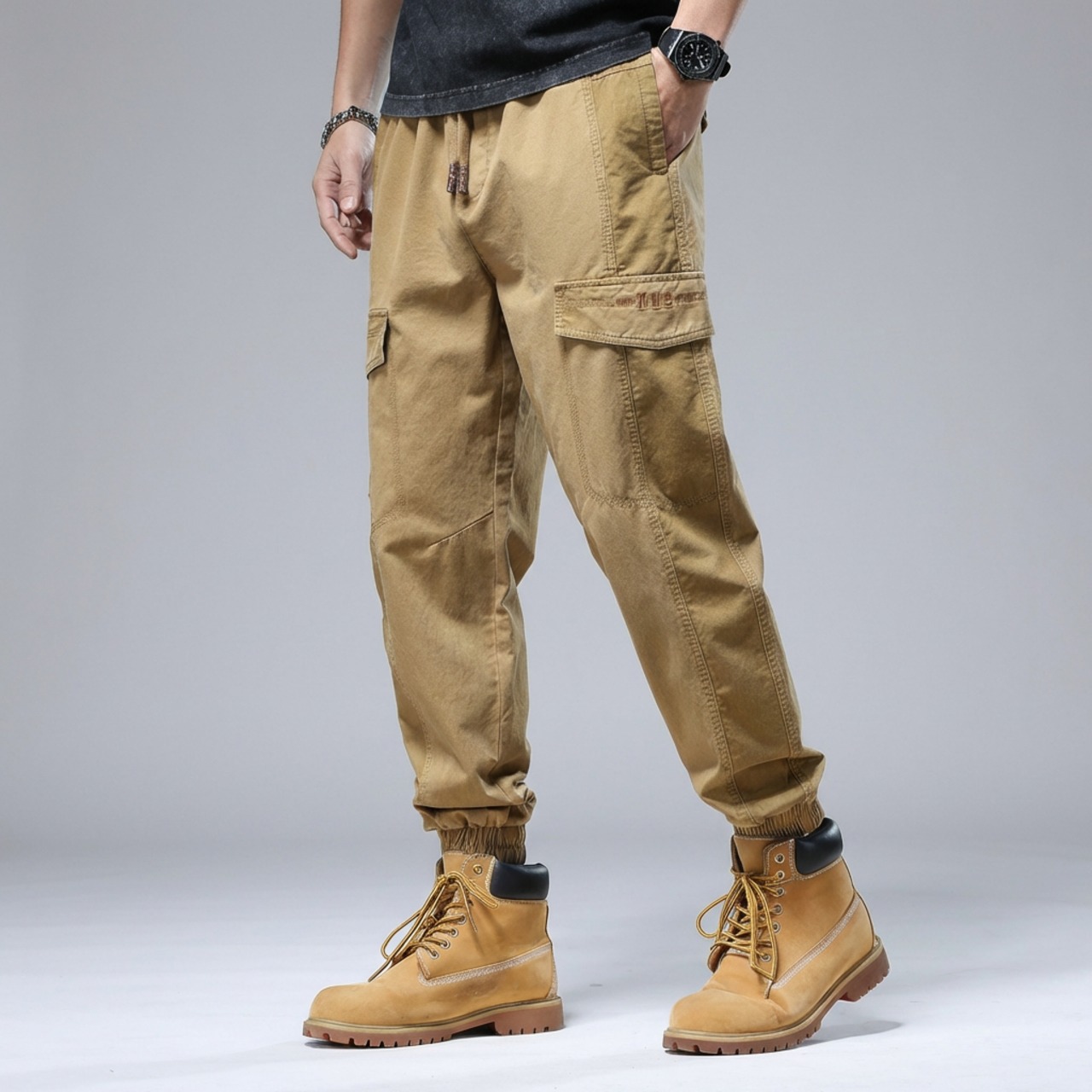 【City Utility】テーパードカーゴパンツ 【S～4XL】　TB1987・画像2