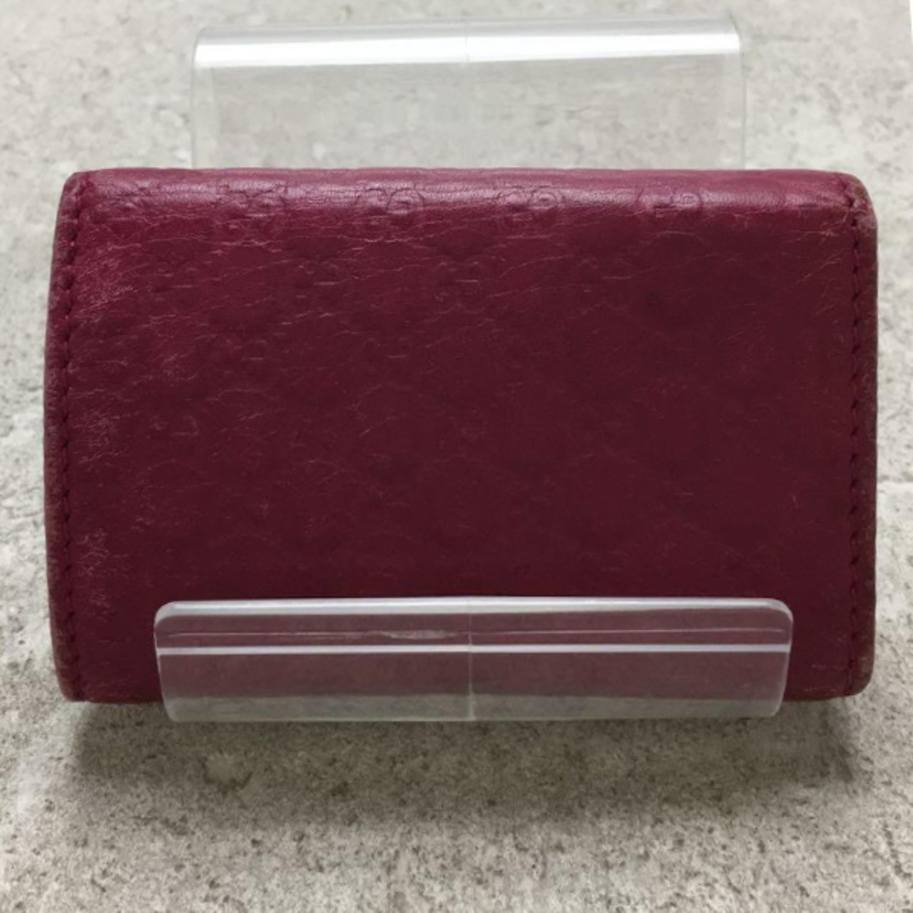 GUCCI(グッチ)総柄６連キーケース/ピンク