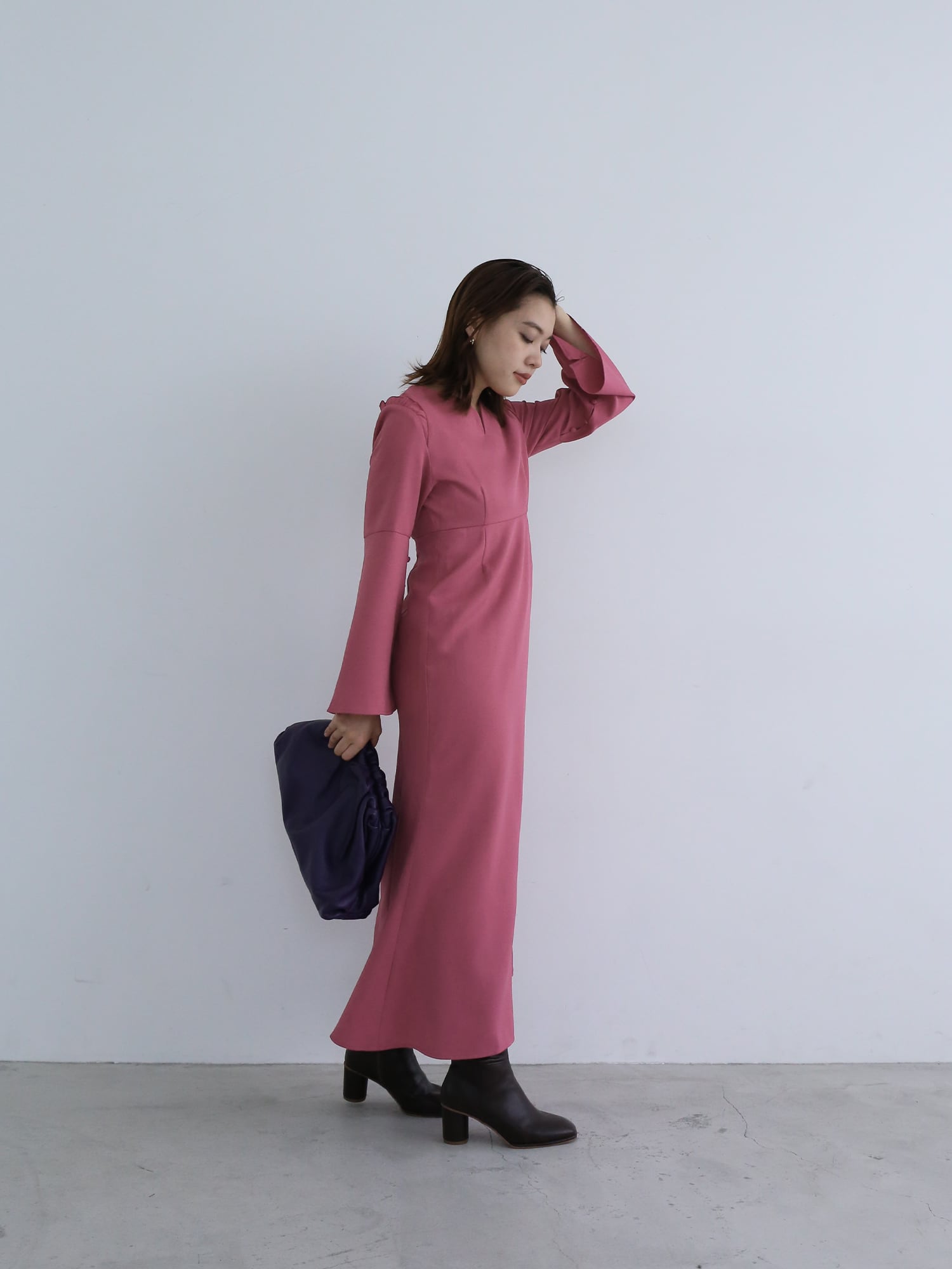 katrin tokyo / bell sleeve slit onepiece