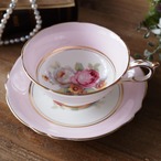 英国パラゴン 淡いピンクに咲く薔薇 静かな華やぎの一客 カップ&ソーサー thumbnail 2