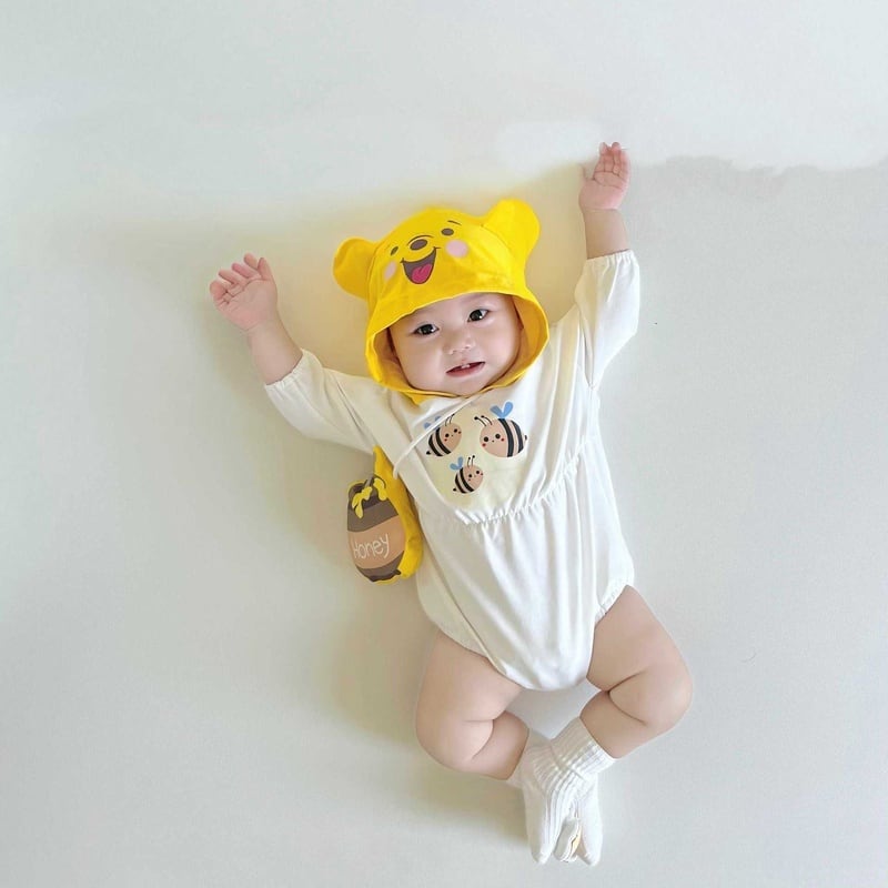 BABY】夏新作 ミツバチ柄ロンパース | bennykids