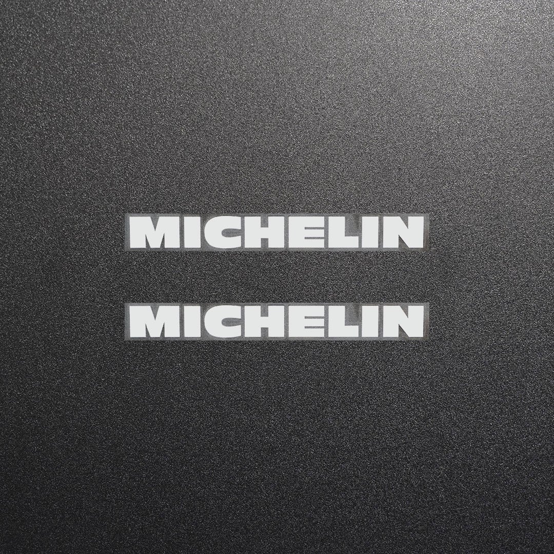 MICHELIN ミシュラン カッティングステッカー シルバー 2枚 縦12mm×横
