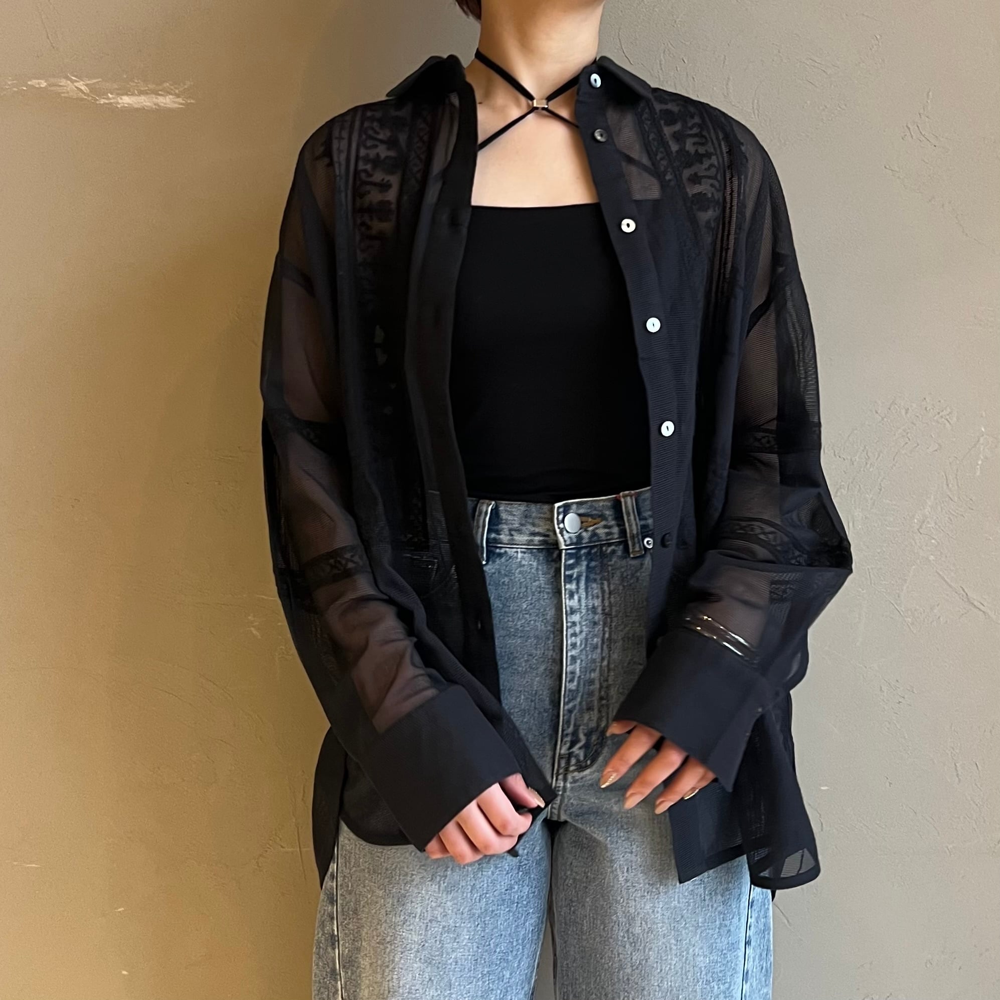 新品未使用 MIRY DCERA コットン刺繍シャツジャケット 新品未使用 MIRY DCERA コットン刺繍シャツジャケット