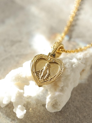 316L hawaiian heart medai necklace  #n26