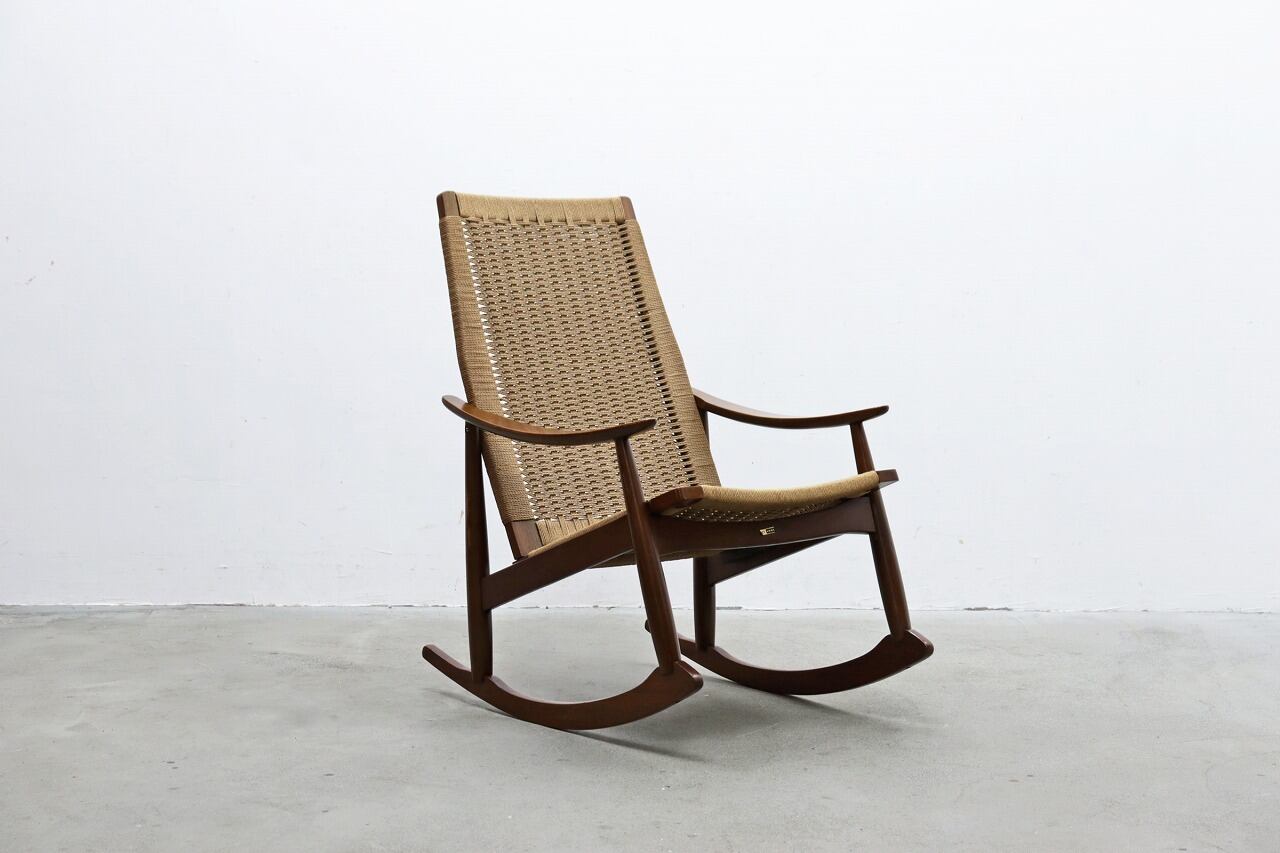 ヴィンテージ ペーパーコード ロッキングチェア ラウンジチェア 1P