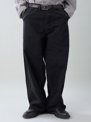 EGO TRIPPING (エゴトリッピング) USN-MIRITARYHERRINGBONE ミリタリーパンツ / BLACK 626703-05