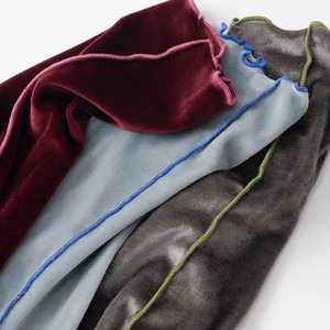 TRICOTÉ / velor high socks TR43SO009