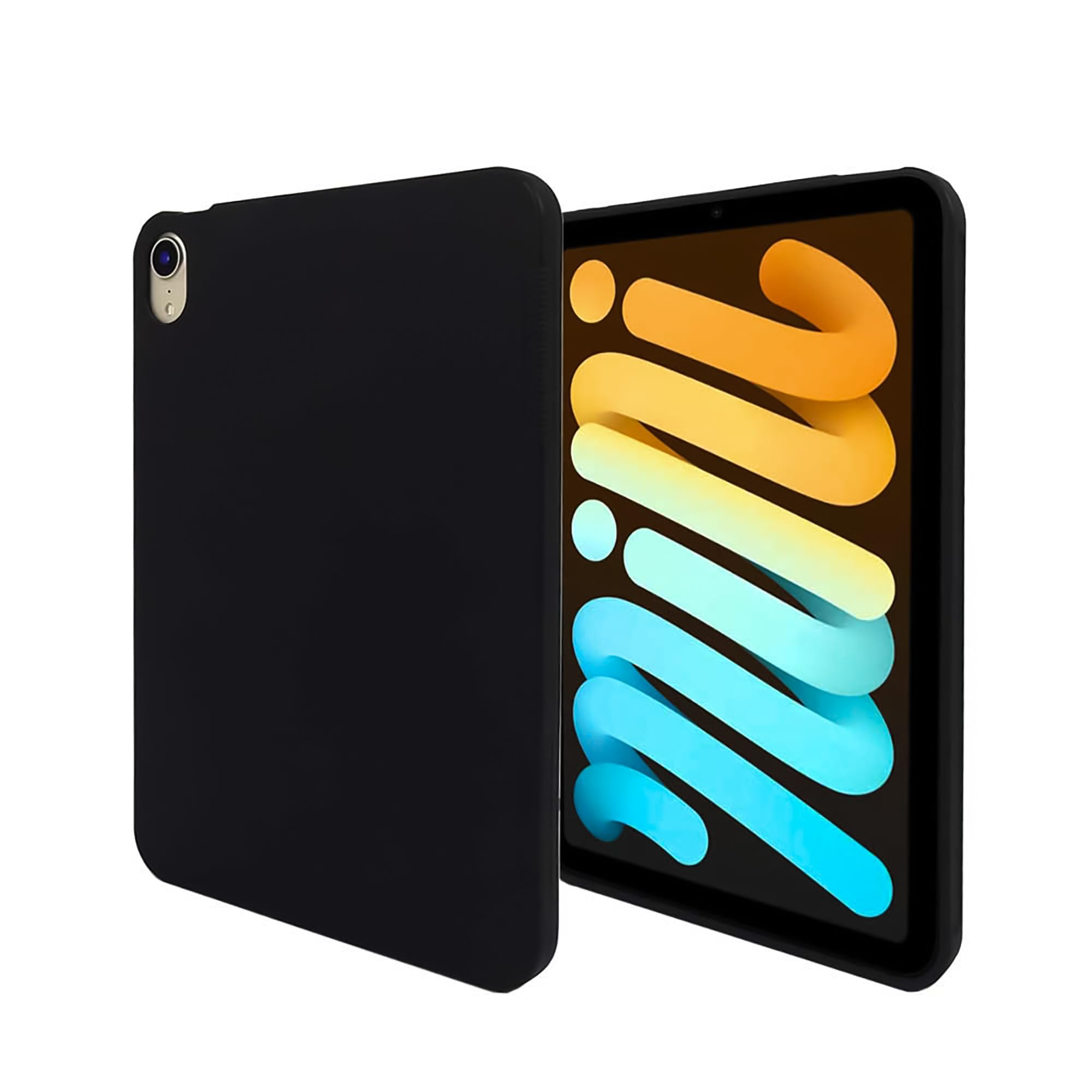 【努力特価】Timber iPad mini 7 ケース (A17 Pro) 第7世代 用/iPad mini 6 ケース 第6世代 用 2024/2021発売モデル ソフトケース カバー マットブラック TPU素材 互換品
