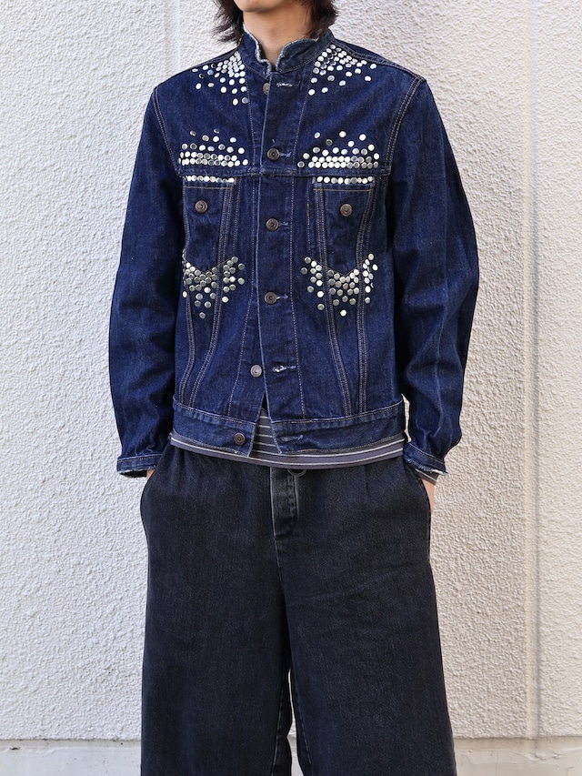【Hannah Creak/26aw】Studded blouson blue
