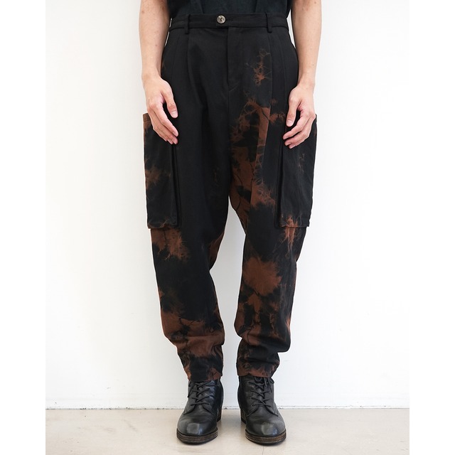[kujaku] (クジャク) P-964 Bleached Box-Pocket Tapered Pants