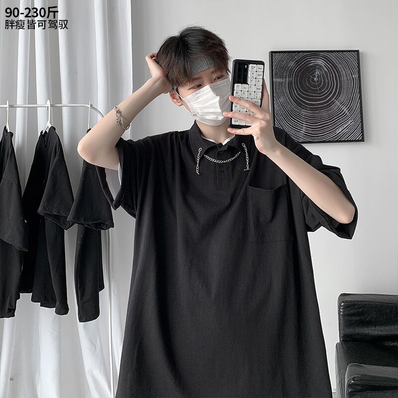 ネックレス シャツ サマーTシャツ トップス ルーズ レース 大きめサイズ 夏物 ヒップホッププラスサイズ39868473575