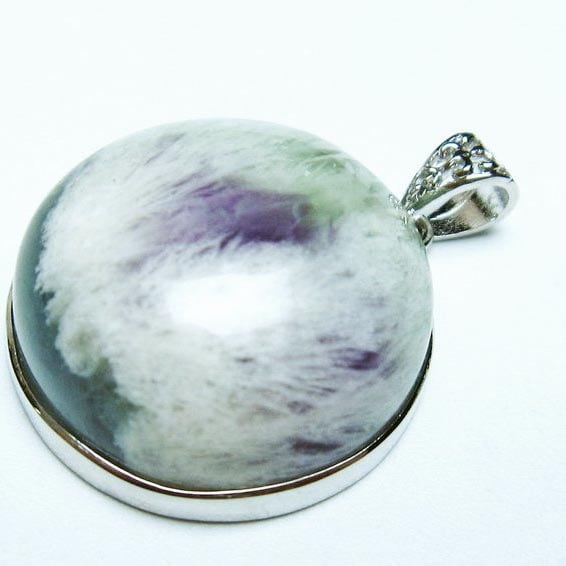 エンジェルフェザー フローライト ペンダント 一点物 おまかせ便 112-12068