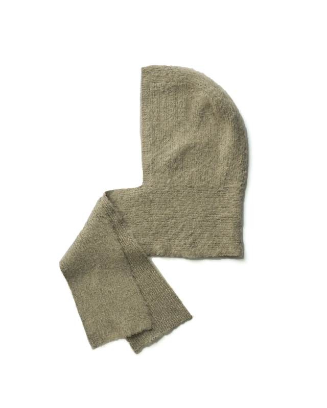 ssstein "WOOL/ALPACA MILLED KNIT BALACLAVA〔BEIGE〕"